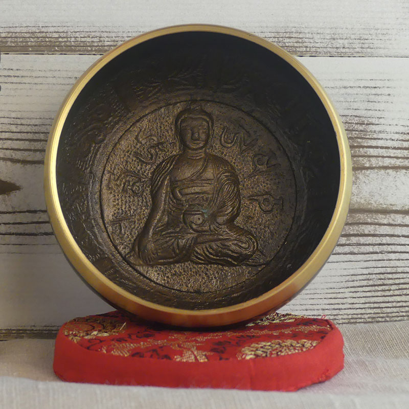 Cuenco Tibetano Buda  Ø 10,5 cm de Cuencos tibetanos 5 metales